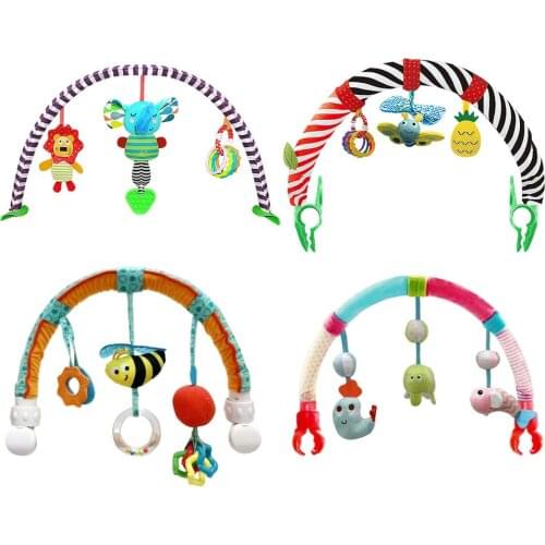 Baby Rattles Stroller Hanging Soft Toy Mobile Bed Stroller Hanging Doll Pendants For Baby Crib Infant Stroller Toys