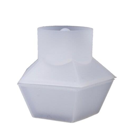 Diy crystal epoxy storage jewelry box mold Pentagon storage gift box silicone moldbaking kitchen tool