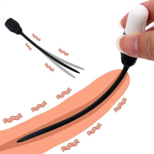 Long 7 Speed Urethral Dilators Penis Plug Vibrating Insertion Catheter Sounds Dilators Erotic Vibrator Sex Adult Toys For Men