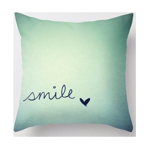 Hot Selling Luxury Printing Nice Smile Art Zippered Square Throw Pillowcase Beauty Amazing Zippered Pillow Sham Pillow Slip