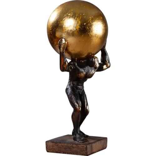 HERCULES HOME CREATIVE LIVING ROOM TV WINE CABINET SOFT DECORATION EUROPEAN-STYLE SCULPTURE FIGURE GYMNASIUM FURNISHINGS CRAFTS