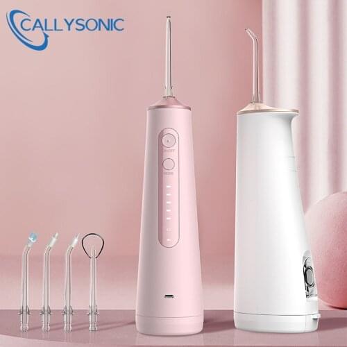 New Oral Irrigator Water Flosser Cordless Dental USB Rechargeable Waterproof 245ML Portable 5 Modes 5 Jet Tips Teeth Cleaner