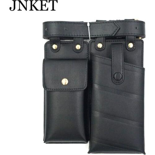 JNKET New Womens Two-piece Belt Waist Pack Fashion Trend Cellphone Bag Chest Bag Shoulder Bag