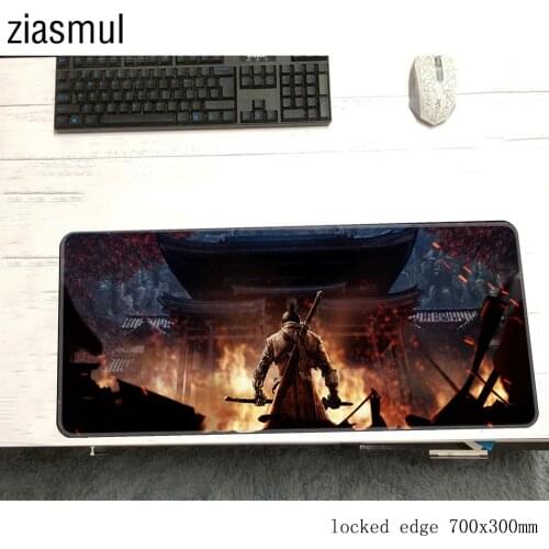 SEKIRO SHADOW DIE TWICE padmouse 700x300x2mm gaming mousepad game xl mouse pad gamer computer desk 3d mat notbook mousemat pc