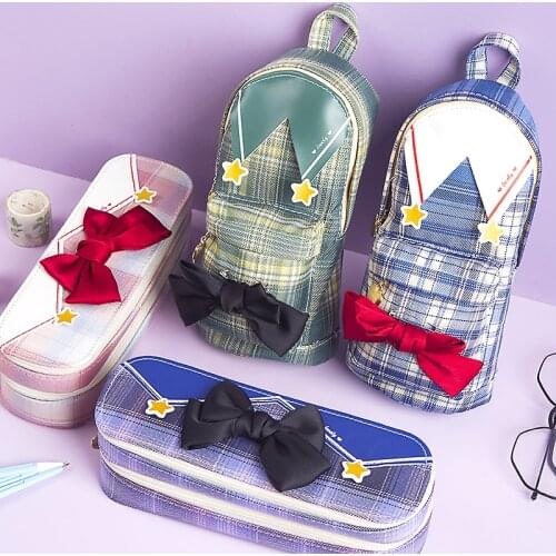 Cute Kawaii Canvas Pencil Case High Capacity Pen Bags Cute Pencil Bags For Girls Gift School Supplies Korean Stationery