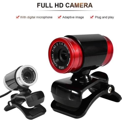 Mini Computer Webcam USB Portable HD Camera Adjustable Built-in Microphone for PC Laptop Video Teaching Live Broadcast
