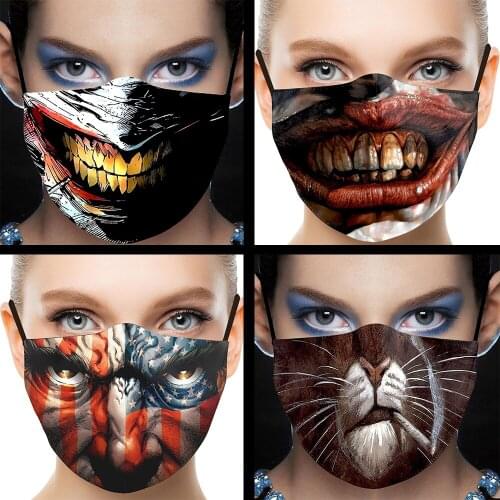 Fashion Mask for Face Women Halloween Cospaly Protection Mask Masque Spoof Funny Windproof Dust-proof Men Adult Protection Masks