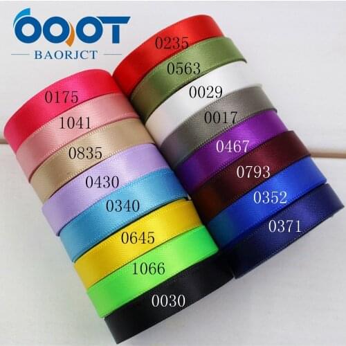 OOOT BAORJCT 174274,high quality 10Yards 10mm Solid Satin Ribbon Bag Clothing Shoe Material Gift Wrap Bakery Package Hairbow