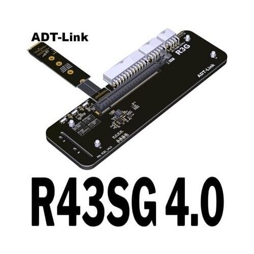 M.2 NVMe edge to PCIe x16 connector ADT-Link PCIe x16 to M.2 NVMe eGPU Adapter R43SG 4.0 eGPU for NUC / ITX / STX / Notebook PC