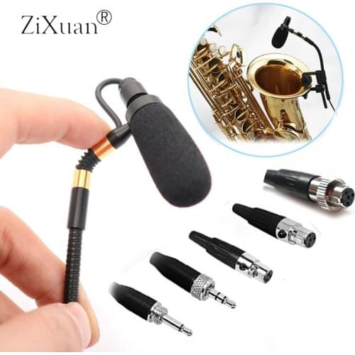 Professional Wireless Saxophone Microphone Sax Mic Gooseneck Stage Performance Musical Condenser Microphone for Sennheise