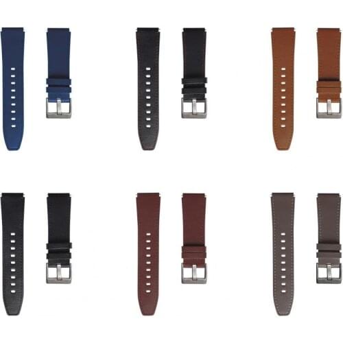 Watch Band Soft Replacement Faux 22mm Watch Steel Pin buckle Band Strap High Quality Wrist Belt Bracelet Tool for Huawei GT/GT2