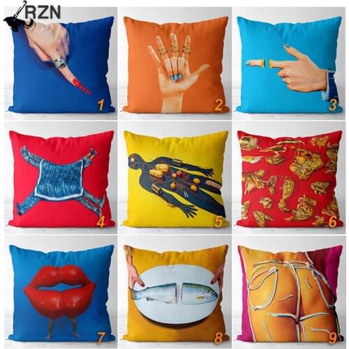Christmas Luxury Pillow Case 45*45 Decorations for Home Garden Decor Toiletpaper Linen Pillowcase Decorative Pillowslip Cushion