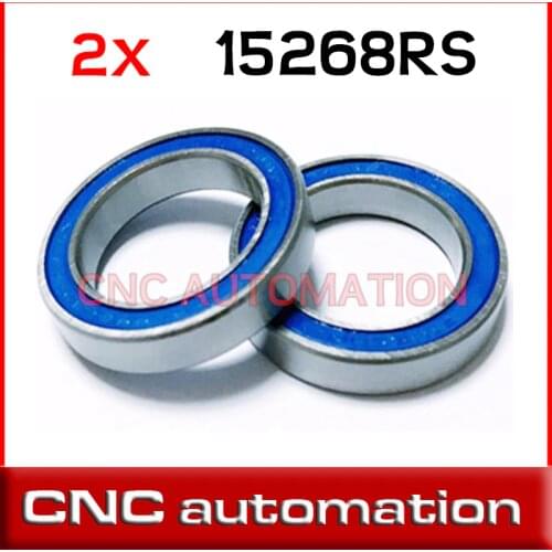 2pcs 15268-2RS GCR15 ball bearing 15x26x8mm 15268 RS bike wheels bottom bracket repair bearing MR15268