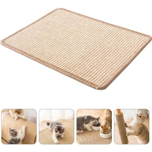 Grinding Claws Mat Sisal Grinding Claws Cushion Scratching Board Cat Mat
