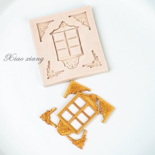 Luyou 1pc Window Wedding Silicone Fondant Molds Cake Decorating Tools Cake Resin Molds Pastry Kitchen Baking Accessories FM1242
