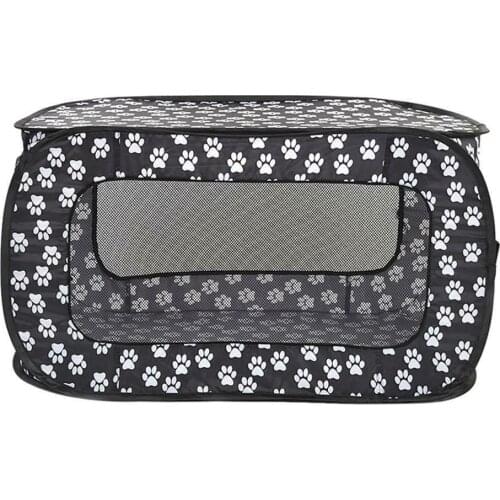 Portable Folding Pet Tent Dog Cage Playpen Fence Puppy Kennel Pet Cat Dog Play Tents Tunnel Rectangular Breathable Dog House