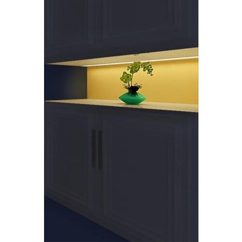 Built-in Ultra-Thin Kitchen Wall Cabinet Lights PIR Infrared Detector Motion Sensor Embeded For Wardrobe Cupboard Locker Console