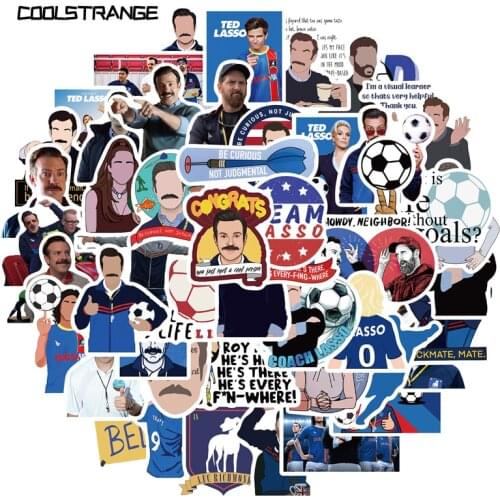 10/30/50Pcs Funny TV Show Ted Lasso Stickers Laptop Boyfriend Skid And Pump Girlfriend Daddy Mommy Monster Spirit Senpai Pico