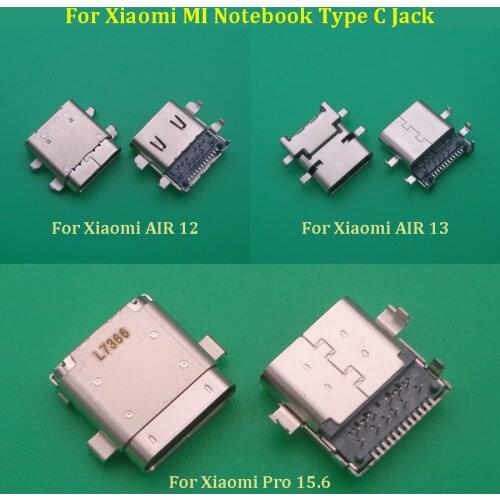 10pcs For Xiaomi notebook mi air 13/12 161301-01 161201-01 15.6 pro power jack charging port type-c usb connector