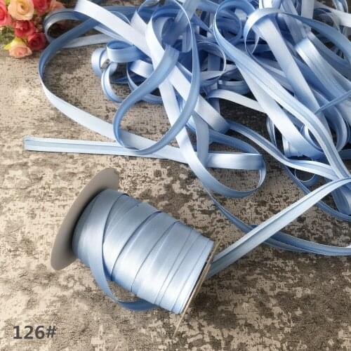 25yards/roll Polyester 5/8"(15mm) Satin Bias Tape Bias Binding Solid Color For DIY Garment Sewing And Trimming