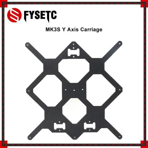 FYSETC Clone Original Prusa i3 MK3 3D Printer Aluminum Y Carriage With 3pcs clips Holding LM8UU For Prusa i3 Voron Switchwire