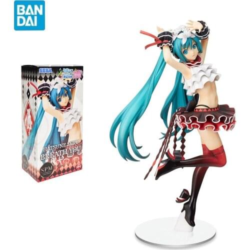 Bandai Hatsune Miku Kawaii Action Sexy Figure Miku Breath You Ver Pvc Model Dolls Toys Figurals Ornaments Girl Collection Toy