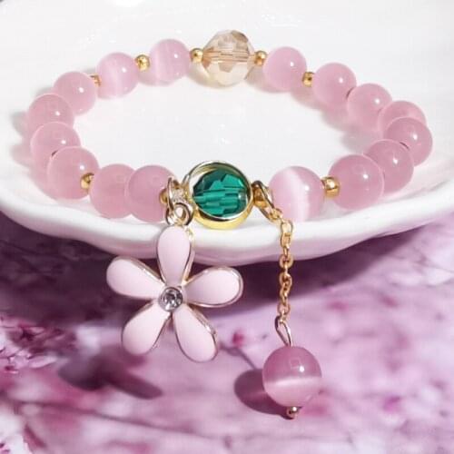 Stone Wrap Bracelets Femme Amethysts Opal String Braided Yoga Friendship Bracelet Bangle Bohemian crystal bracelet Jewellery