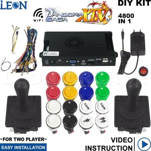 Cga Vga Hdmi Output Pandora Box Saga 14 Happ Arcade Button Kit American Arcade Joystick Game Pandora Box 14 Wifi Jamma Pcb
