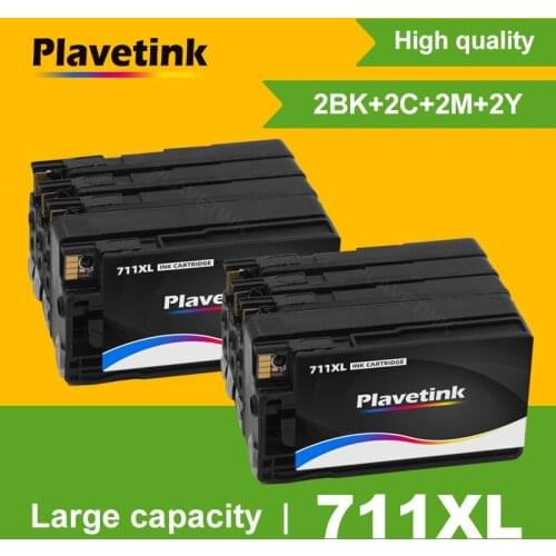 Plavetink 711XL 711 XL Ink Cartridge Compatible For HP 711 DesignJet T120 T520 Printer Cartridges (CZ133A CZ130Z CZ131A CZ132A)