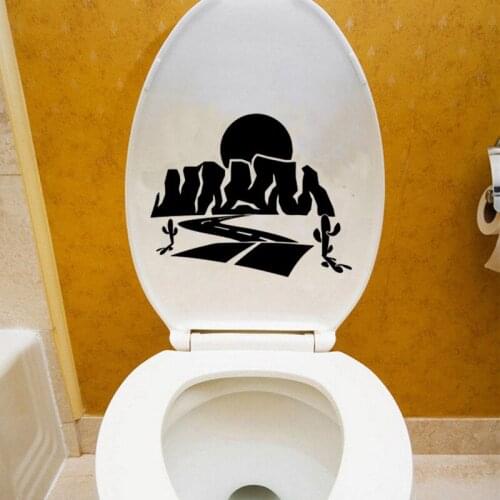 Indian Fashion Home Decoration Accessories Wall Decal Toilet Sticker Vinyl 6WS0251