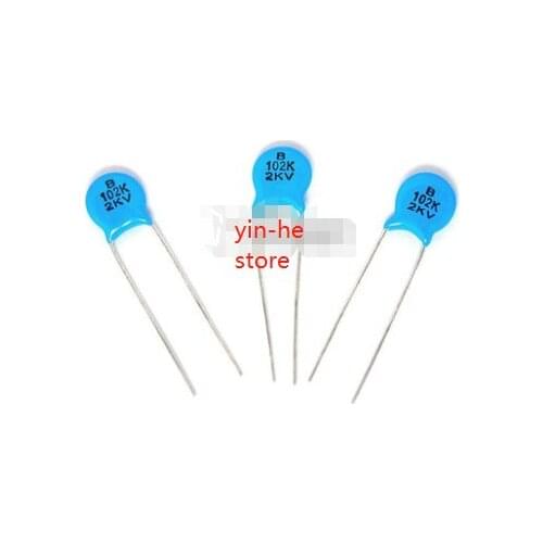 High pressure ceramics capacitors 102 k 2 kv / 102 1000 pf 1 nf 2000 v 50PCS