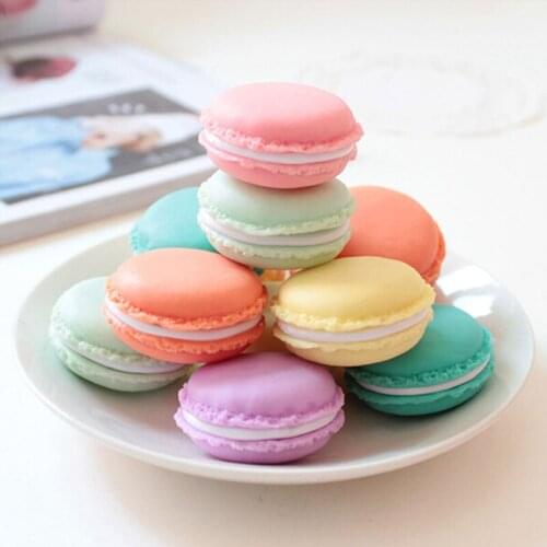 1Pcs Fashion Mini Macarons Jewelry Ring Necklace Storage Box Cute Portable Color Candy Home Storage Tools