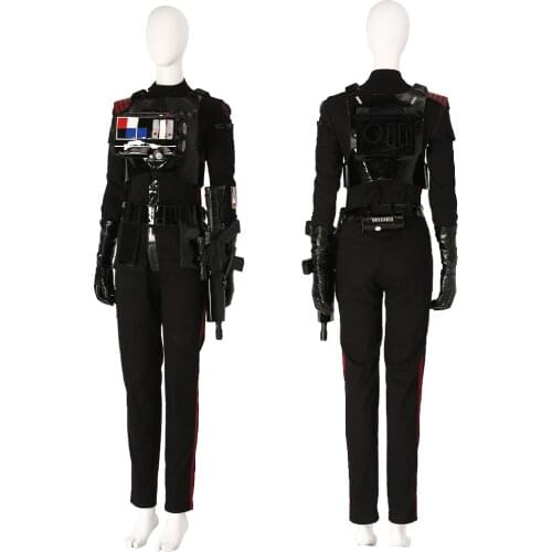 Adult Women Star Battle Front 2 Eden Wasio Clothings Cosplay Costume Halloween Outfit Full Props Suit With Shoes