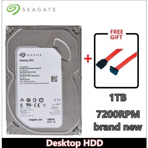 Seagate 1TB Desktop HDD SATA 6Gb/s 64MB Cache 3.5-Inch 7200 RPM Internal Bare Drive (ST1000DM003)