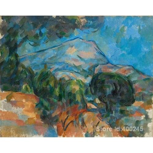 Landscape painting Mont Sainte Victoire Paul Cezanne artworks Hand painted High quality