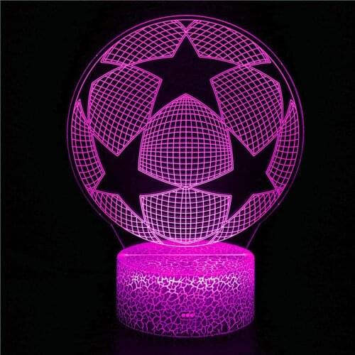 LED Illusion Night Lamp Basketball Ball Hologram Acrylic Nightlight Room Decor Unique Gift for Student Bedroom 3d Night Light