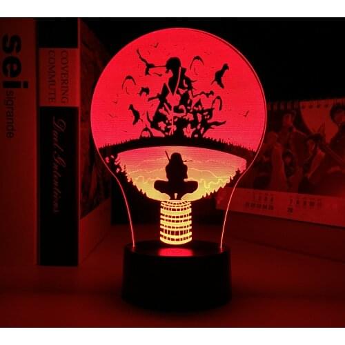 Anime 3D LED Visual Illusion Changing Night Light Remote Control Desk Lamp Bedroom Nightlight Birthday Gift Home Decor Lamp