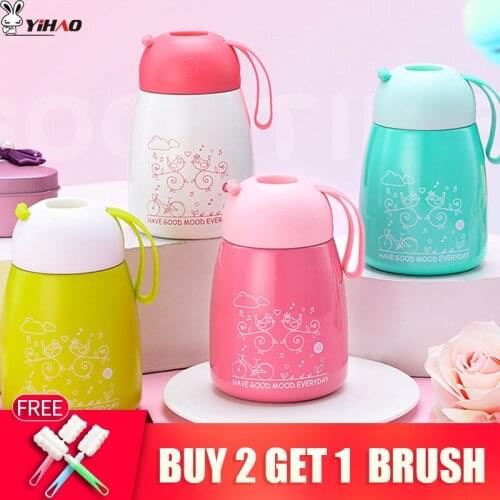 YIHAO 350ML High Quality Hot Sale Stainless Steel Thermoses Vacuum Flasks Outdoor Sports Portable Children Bird Vacuum Cup