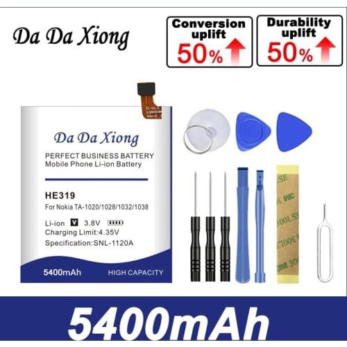 High Quality 0 cycles Mobile Battery HE319 4900mAh For Nokia 3 Nokia3 TA-1020 1028 1032 1038 Lithium Polymer Batteries