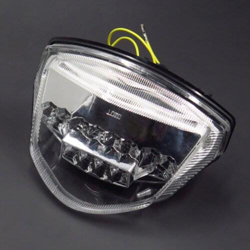 Aftermarket Motorcycle Parts LED Tail Brake Light Turn Signals for Suzuki GSX-R GSXR 1000 2007 2008 CLEAR