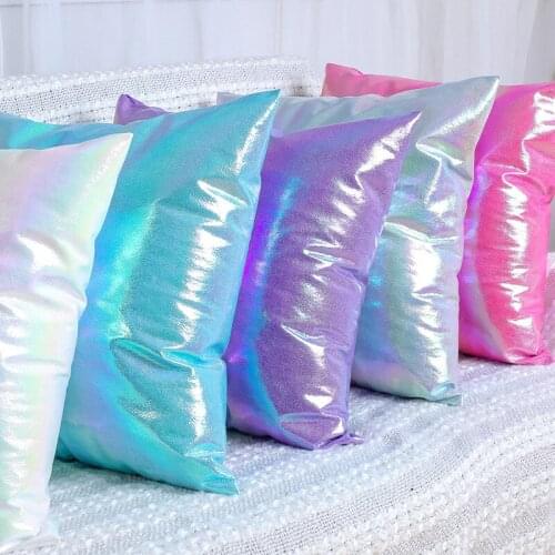 1/2 Pcs Shiny Laser Fabric Fashion Cushion For Pillowcase Of Living Room Sofa Car Cushion Cover And Wedding Deco 45x45cm 2020new
