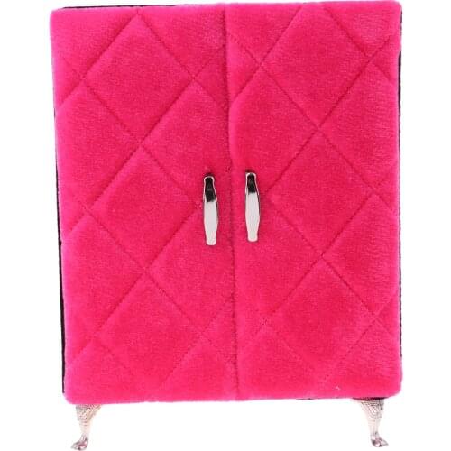 1/6 Dollhouse Bedroom Furniture Accessories Velvet Dressing Table & Closet Set Toys Gifts
