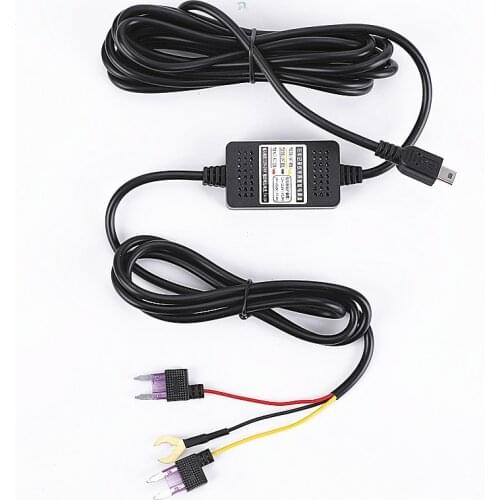 3A Car Dash Cam Cable 24h Parking Buck Line Hardwire Car Charger Kit For Car DVR Recorder Mini Micro USB 12V 24V Step-down Lines