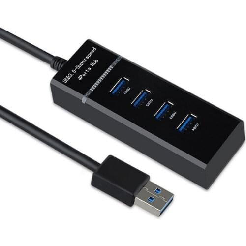 4 Ports USB 3.0 HUB with Power Charging and Switch Multiple USB Splitter Porta Panel USB3.0 USB3 USB-HUB Hab USB Adapter