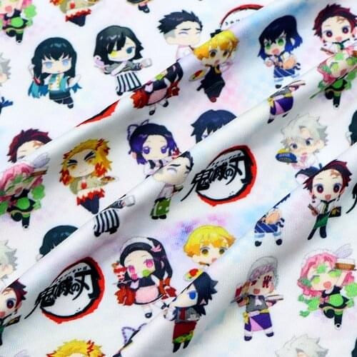50*145cm Cartoon Double Brushed Poly Knit Stretch Cotton Sewing Quilting Fabrics Needlework Material DIY Handmade Cloth,1Yc18825