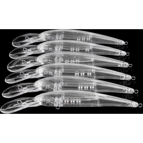 50pcs 11cm 8.2g Jointed blank nude baits crankbait Minnow bait Unpainted Lure Bodies Fishing bait