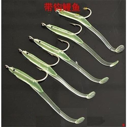 6cm 1g soft little eil fish with hook suitable for ice fishing or lure fishing 100 pcs