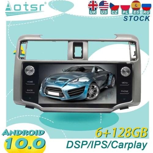 6+128GB For Toyota 4 Runner 2009-2017 Android10 Tesla Car Radio Wireless Carplay GPS Navigation DSP Multimedia Player