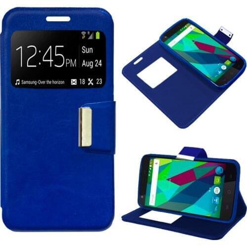 Case Flip Cover ZTE Blade A506/Orange Dive 71 Blue Color