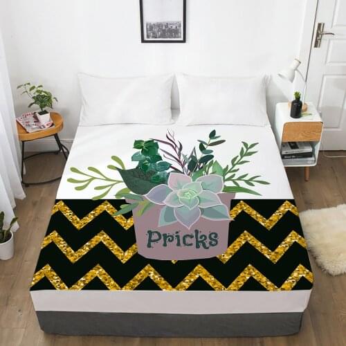 Elastic fitted sheet Bed sheet With An Elastic Band 150/180/200/160*200 Mattress Cover Bed cover 1pc Nordic pricks